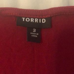 Dark red Torrid Maxi knee length dress